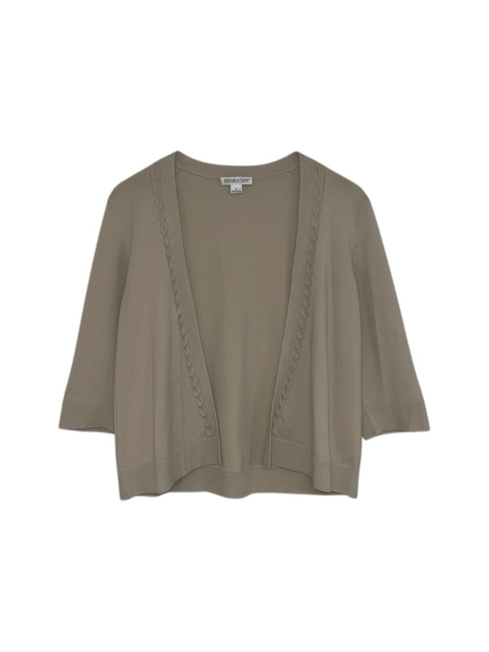 Vintage‎ Pendleton Open Cardigan Women’s Large Beige Silk Blend Knit Sweater